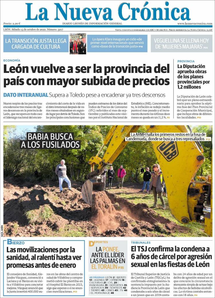 Portada de La Nueva Crónica (España)