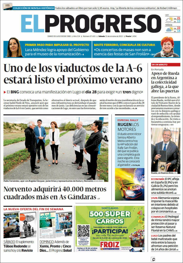 Portada de El Progreso (España)