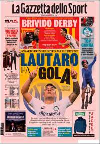 Portada de La Gazzetta dello Sport (Italia)