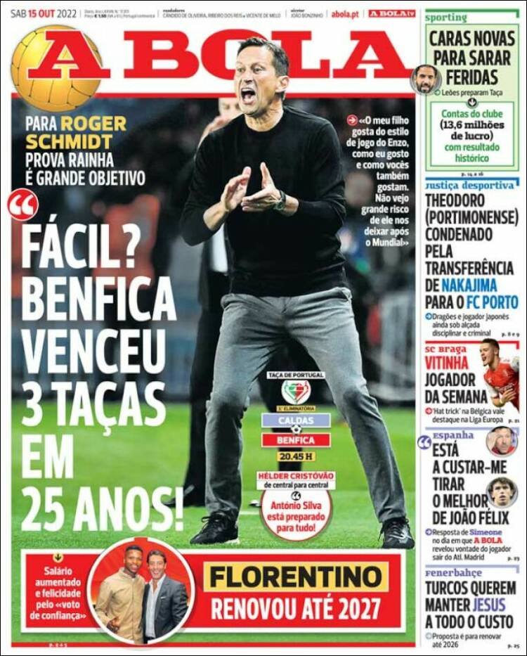 Portada de A Bola (Portugal)