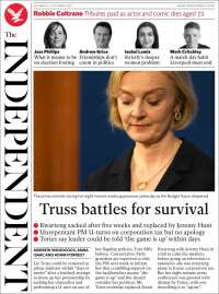 Portada de The Independent (United Kingdom)