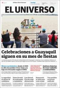 Portada de El Universo - Ecuador (Ecuador)
