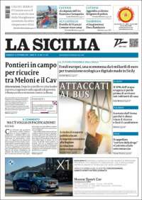 Portada de La Sicilia (Italia)