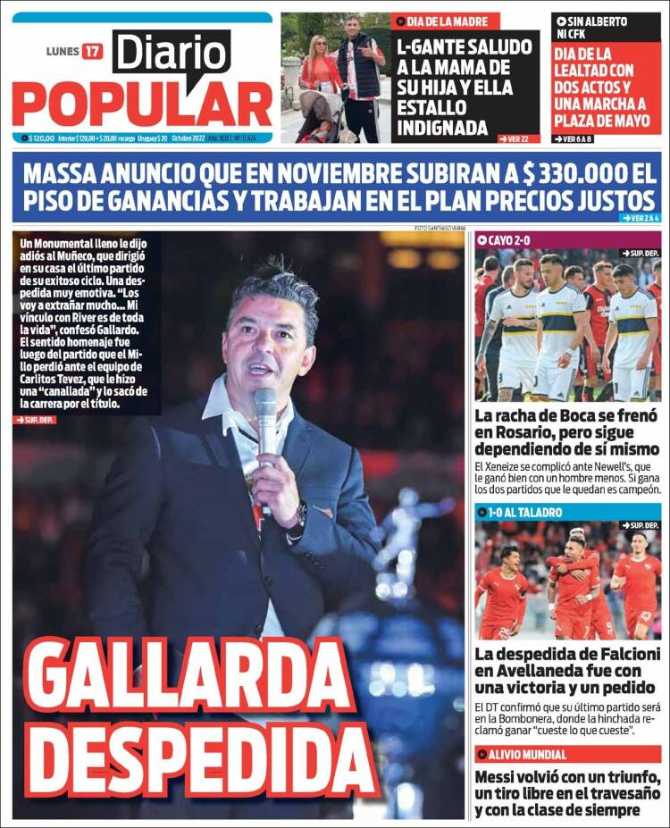 Portada de Diario Popular (Argentina)