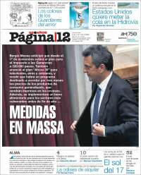 Portada de Página/12 (Argentina)