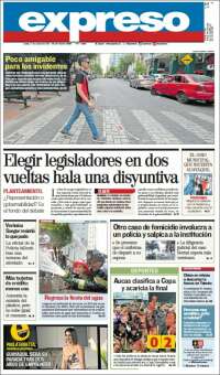 Portada de Expreso (Ecuador)