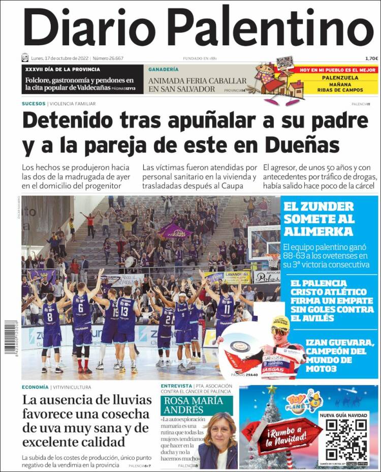 Portada de Diario Palentino (España)
