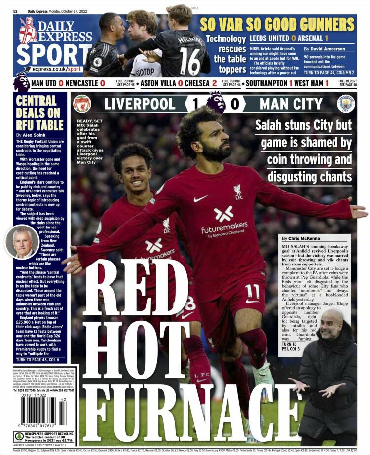 Portada de Express Sport (Reino Unido)