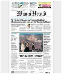 Portada de Miami Herald (USA)