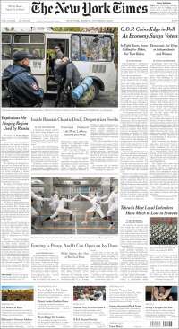 Portada de New York Times (USA)