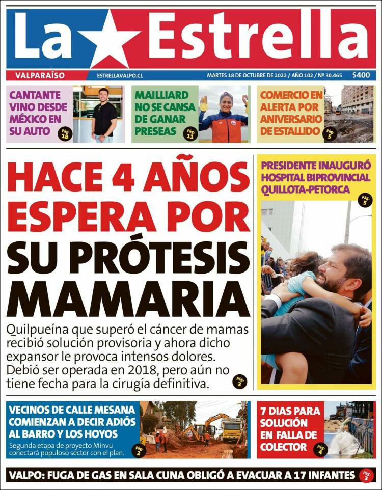 Portada de Estrella de Valparaiso (Chile)
