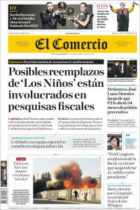 Portada de El Comercio (Perú)