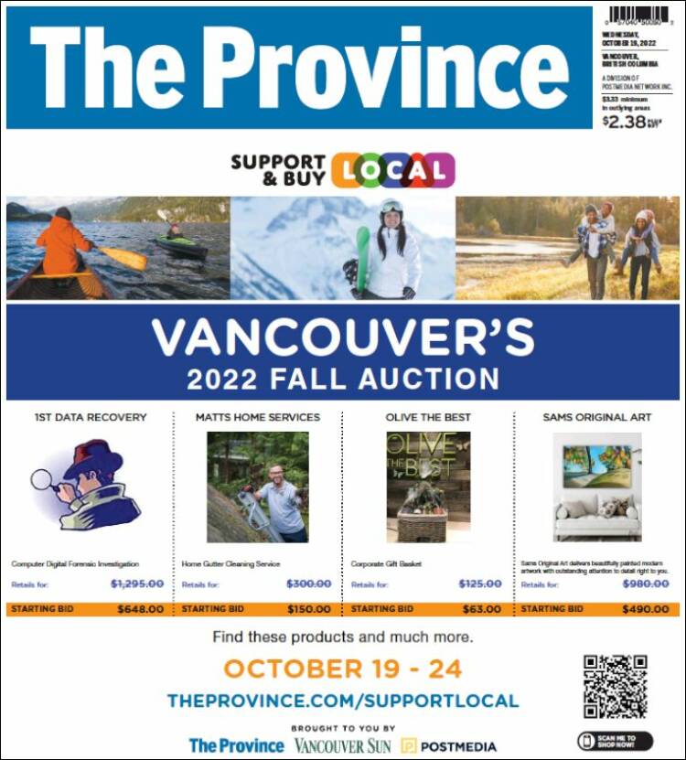 Portada de The Province (Canadá)