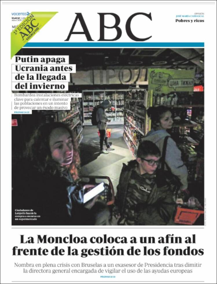 Portada de ABC (España)