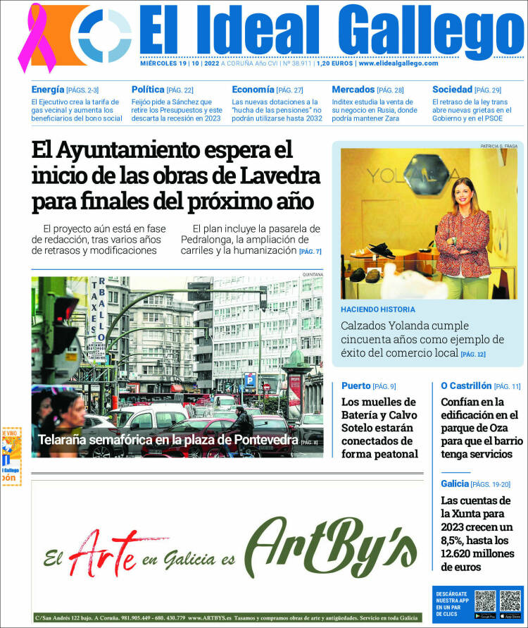 Portada de El Ideal Gallego (España)