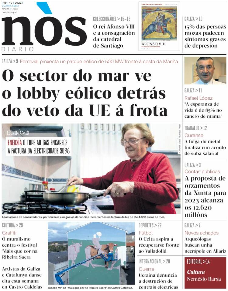 Portada de Nòs Diario (España)