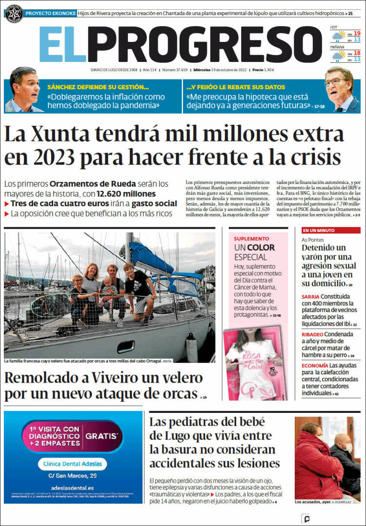 Portada de El Progreso (España)