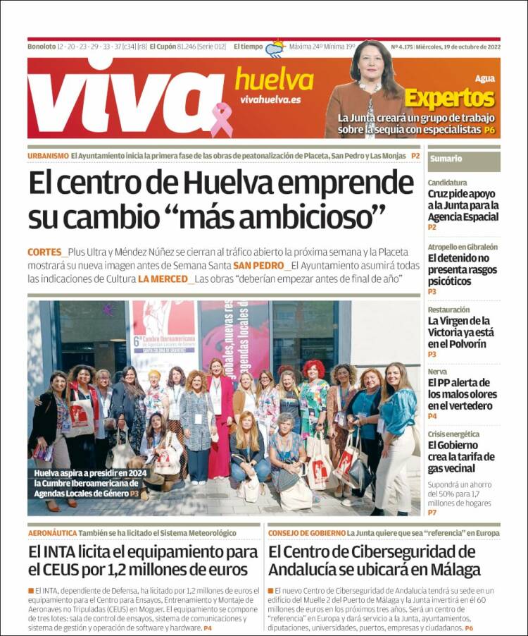 Portada de Viva Huelva (España)