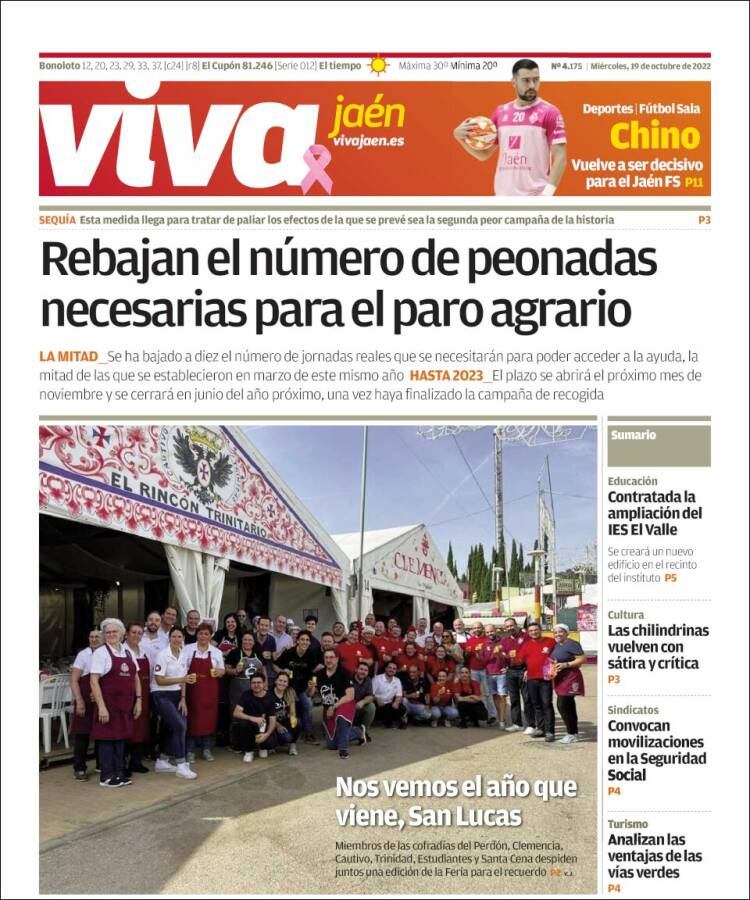 Portada de Viva Jaén (España)