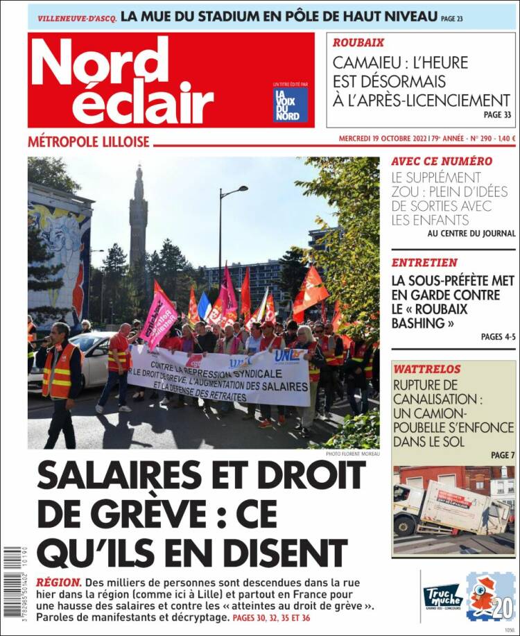 Portada de Nord Éclair (Francia)