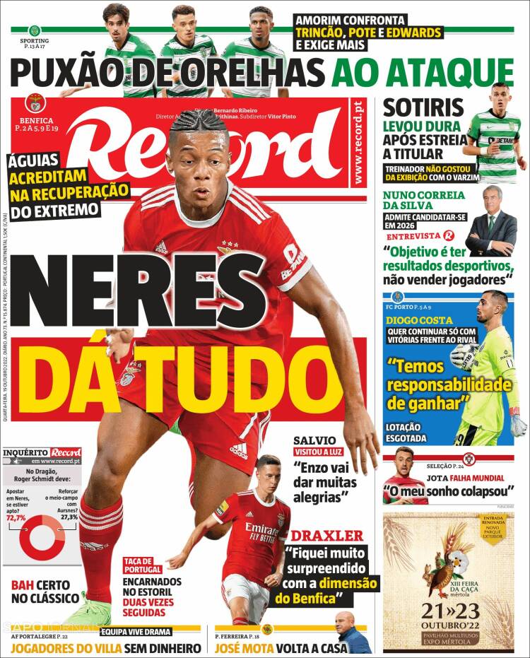 Portada de Record (Portugal)
