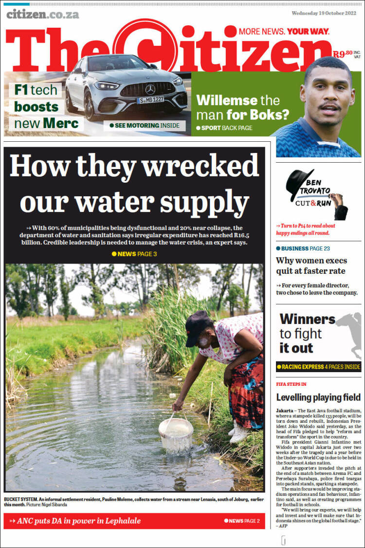Portada de The Citizen (South Africa)