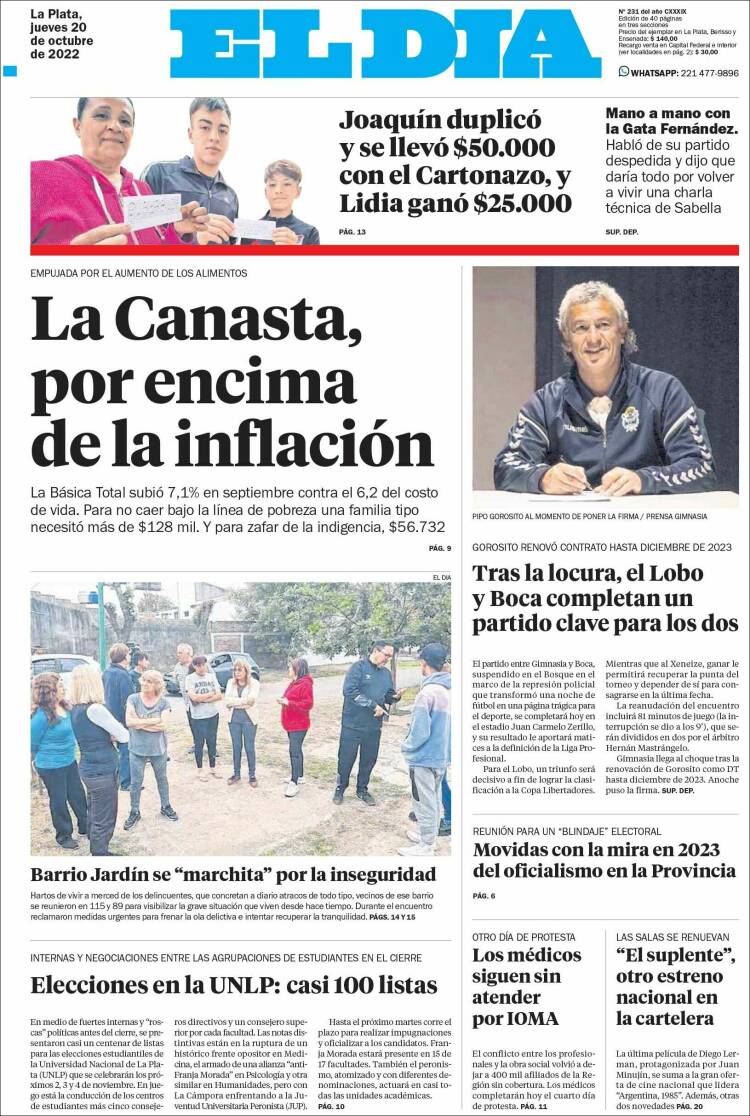Portada de El Día de la Plata (Argentine)