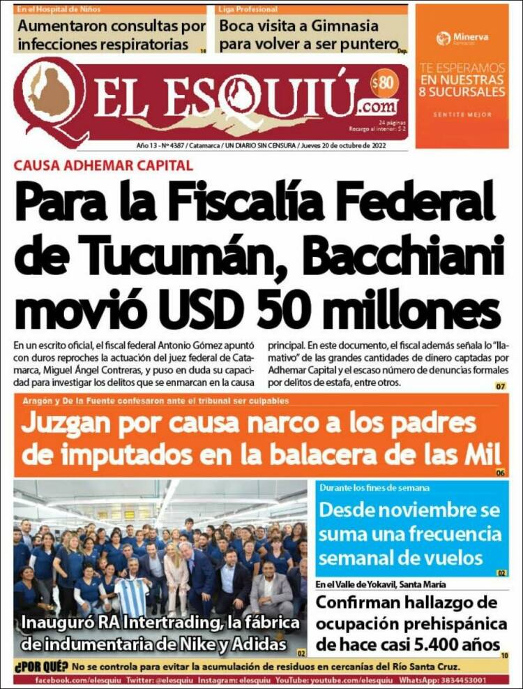 Portada de El Esquiu (Argentine)