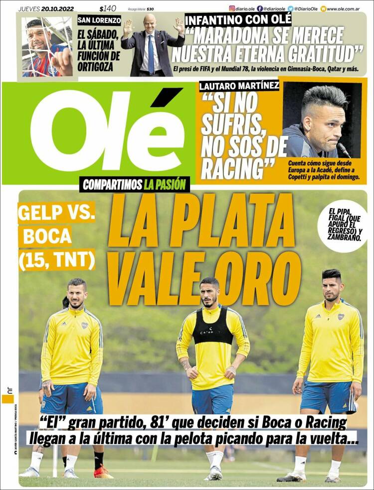 Portada de Olé (Argentine)