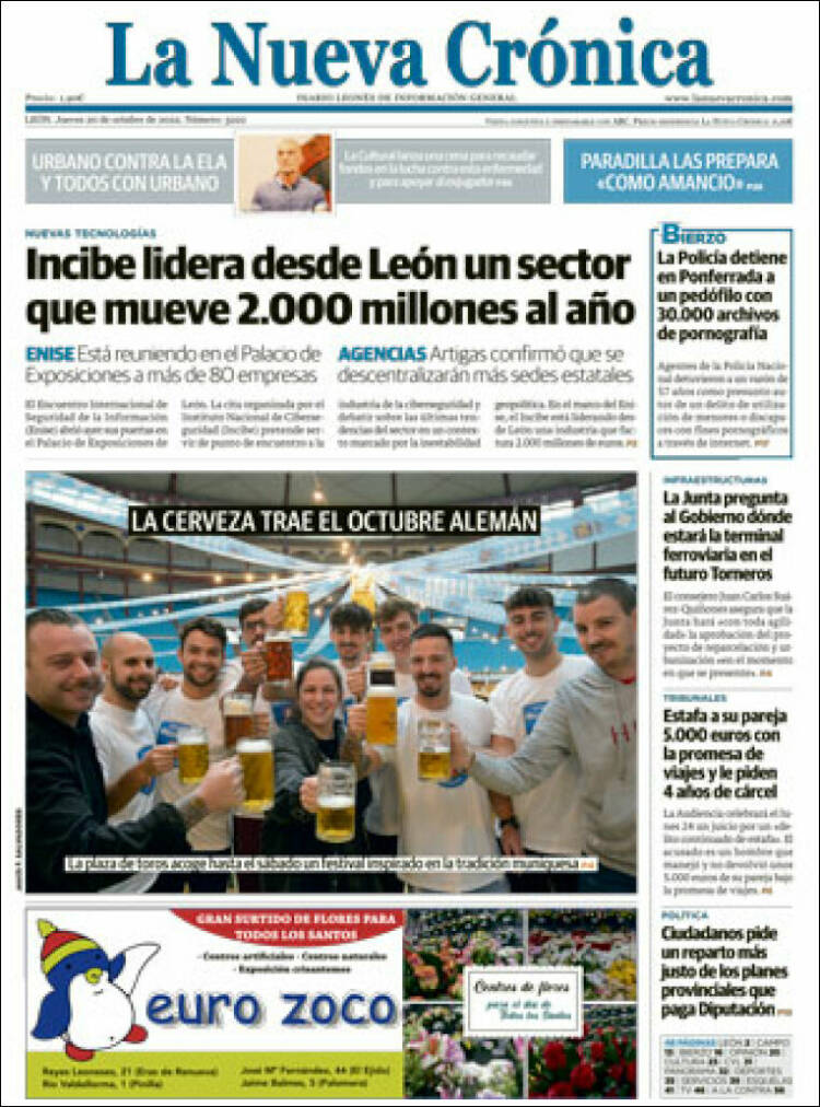 Portada de La Nueva Crónica (Espagne)