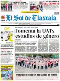 Portada de El Sol de Tlaxcala (México)