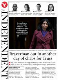 Portada de The Independent (United Kingdom)