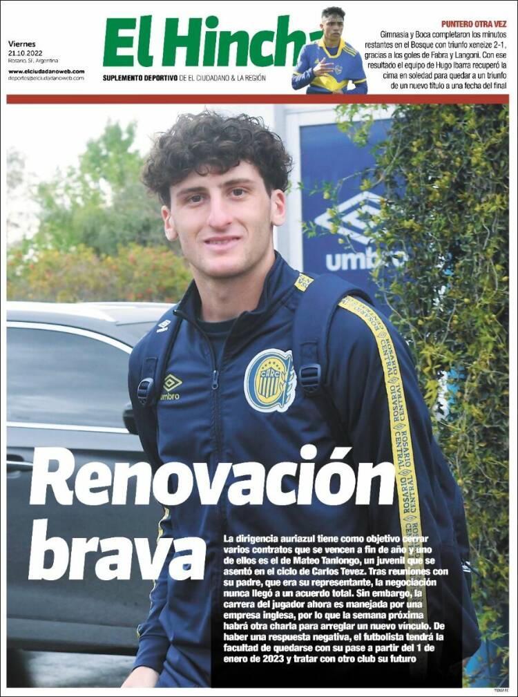 Portada de El Hincha (Argentina)