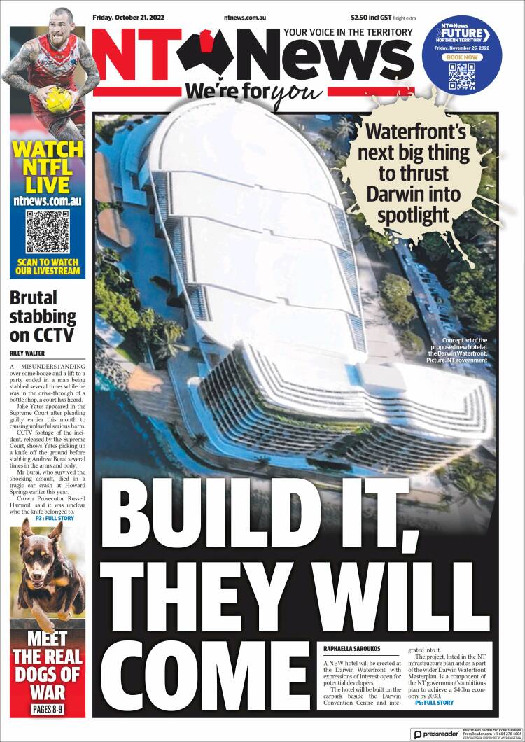 Portada de Northern Territory News (Australia)