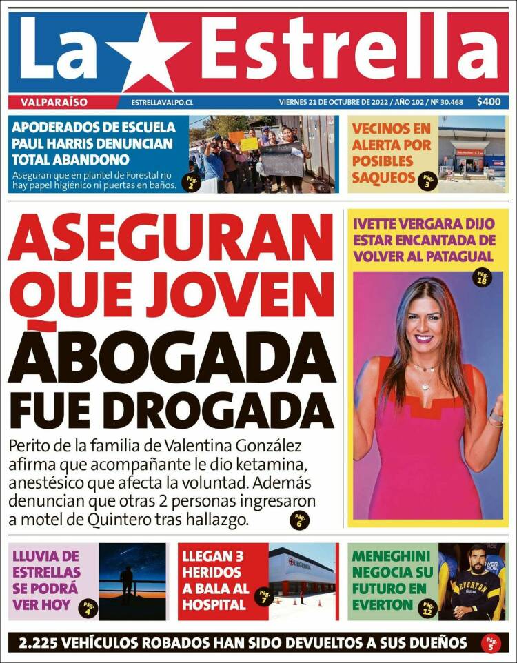 Portada de Estrella de Valparaiso (Chile)