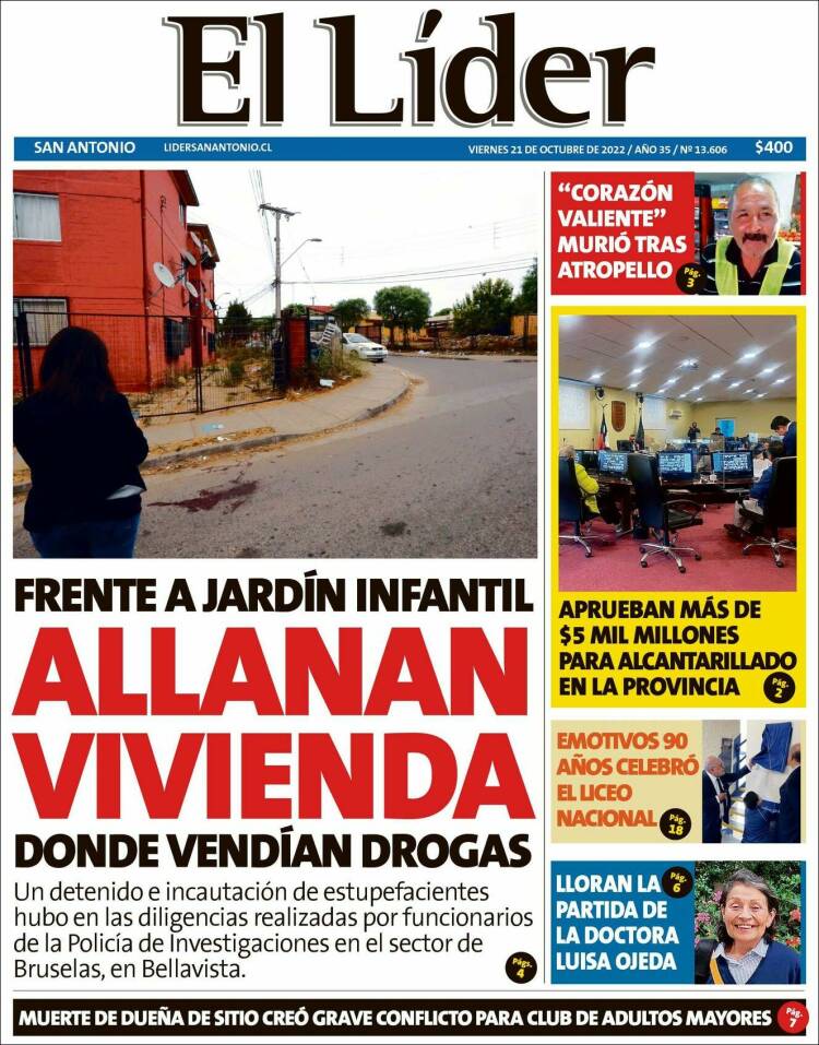 Portada de Lider de San Antonio (Chile)