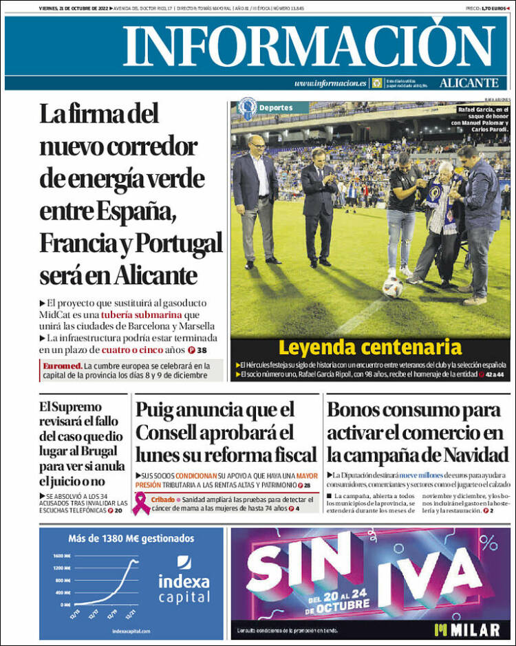 Portada de Diario Información (España)