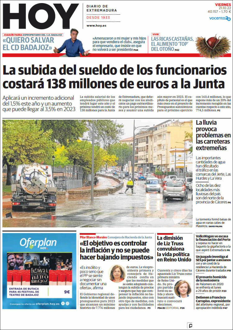 Portada de Hoy - Caceres (España)