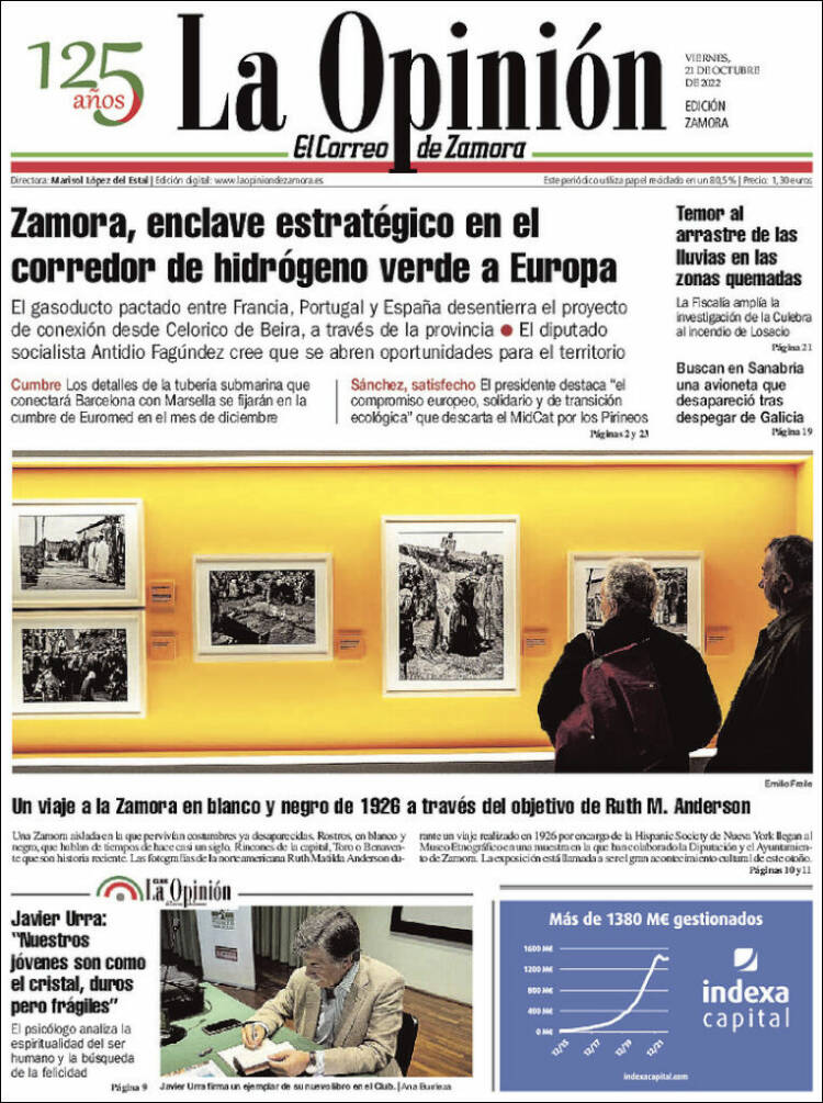Portada de La Opinión - El Correo de Zamora (España)