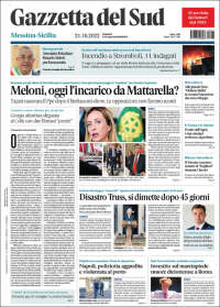 Portada de Gazzetta del Sud (Italia)