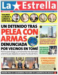 Portada de La Estrella de Concepción (Chili)