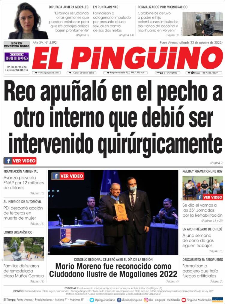 Portada de El Pingüino (Chile)