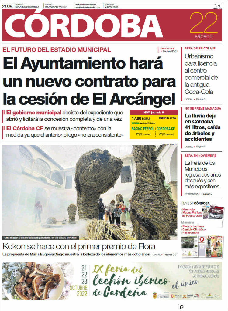 Portada de Diario de Córdoba (España)