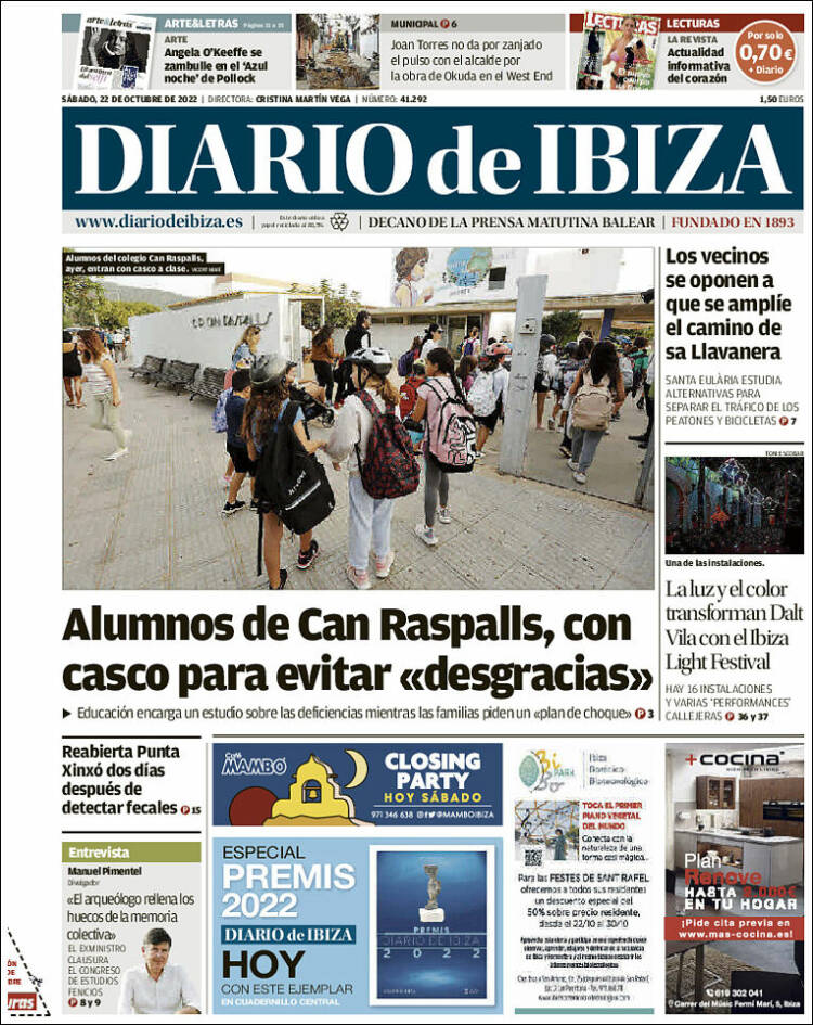 Portada de Diario de Ibiza (España)