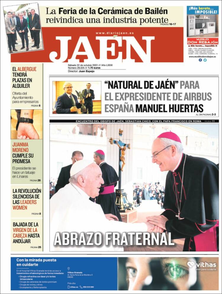 Portada de Diario Jaén (España)