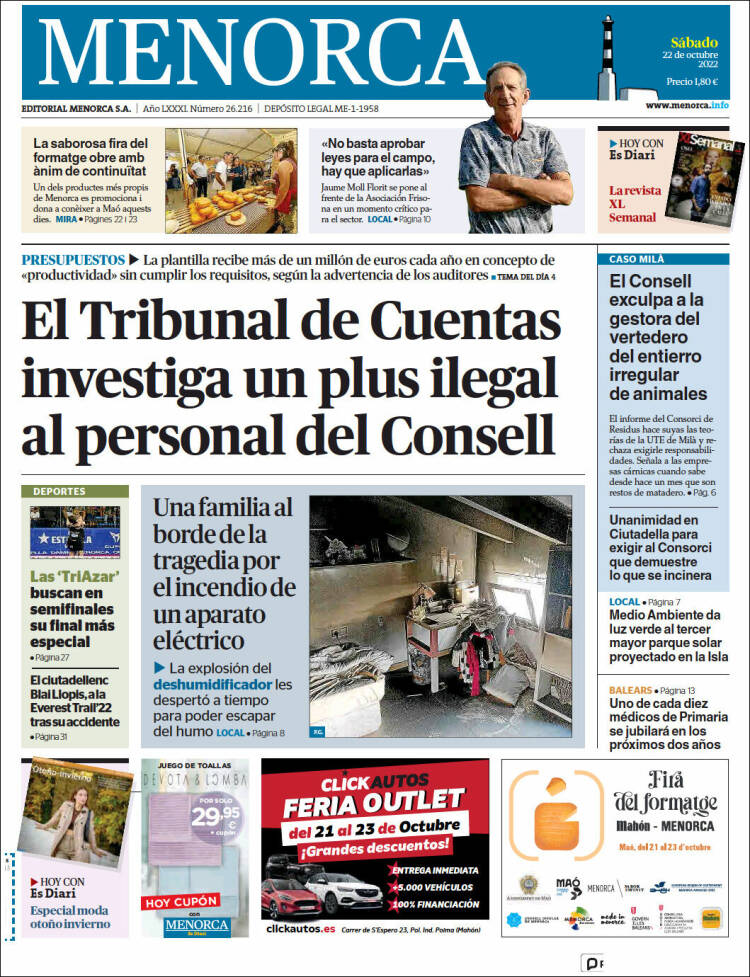 Portada de Menorca - Diario Insular (España)