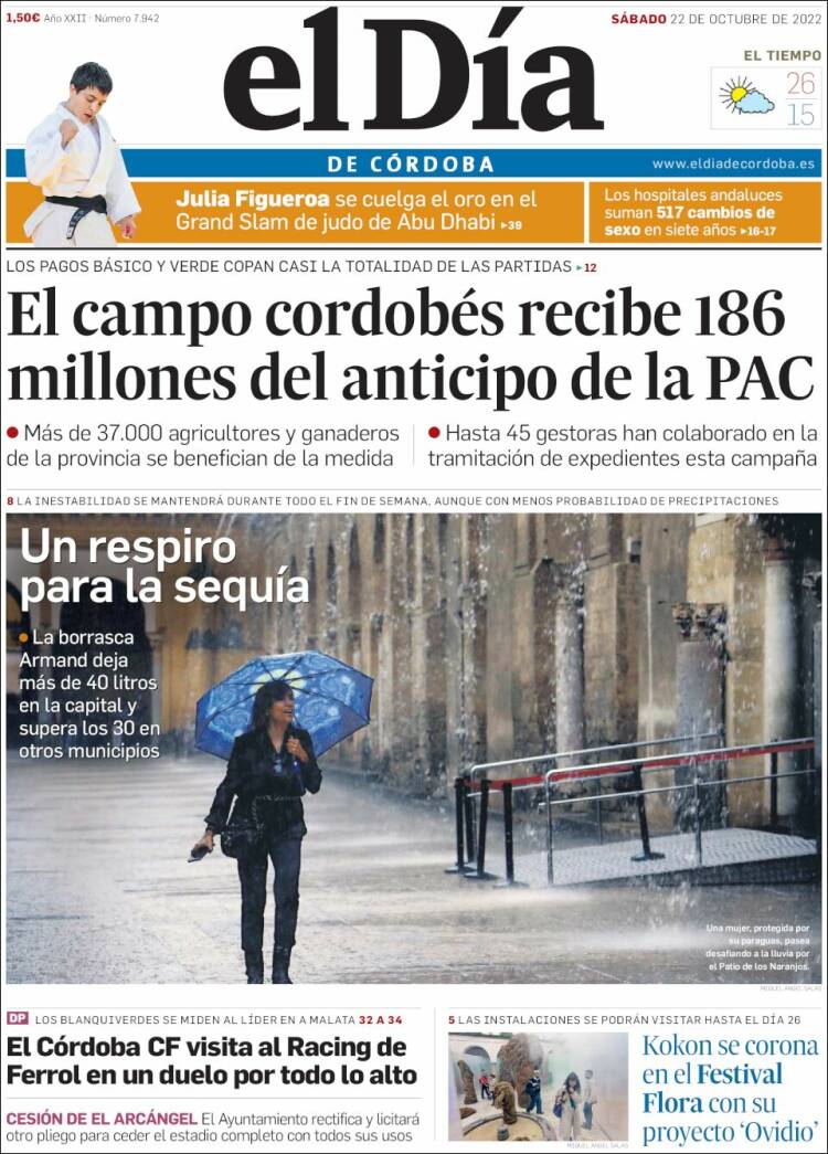 Portada de El Día de Córdoba (España)