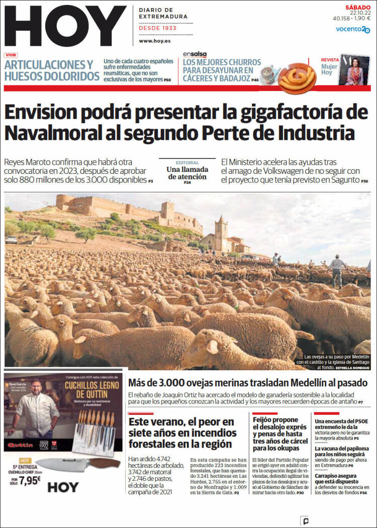 Portada de Hoy - Badajoz (España)