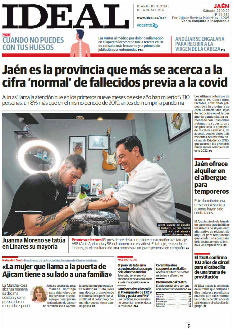 Portada de El Ideal de Jaén (España)