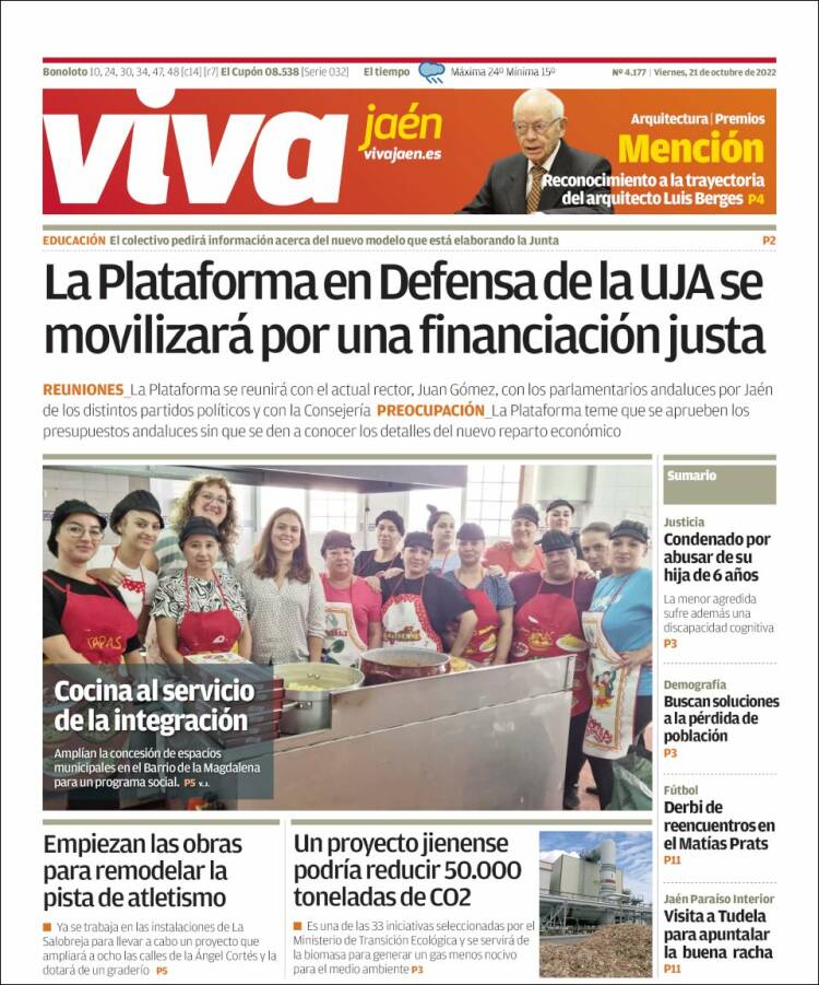 Portada de Viva Jaén (España)